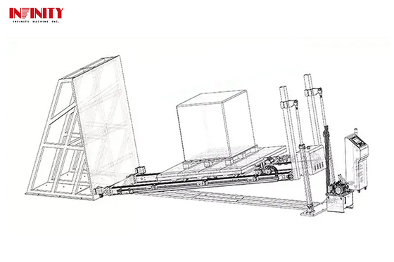 ISTA Incline Impact Tester Machina do testowania wartości uderzenia do pakowania palet kartonowych Model ID6001