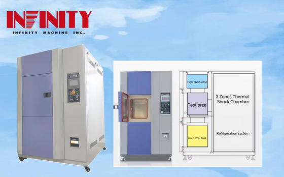 18KW źródło temperatury szybkiej zmiany Tester z wewnętrznym pudełkiem Rozmiar 500x400x400mm