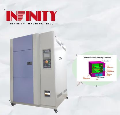 Laboratorium GJB367. 2-87 405 Badanie wstrząsowe temperatury, programowalna komora wstrząsowa zimna i gorąca