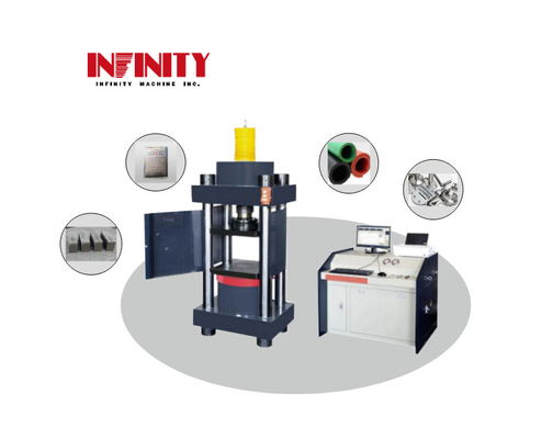4%-100% FS KN Micro Electro Hydraulic Servo Compression Testing Machine z uderzeniem tłoka 50 mm