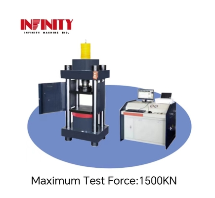 4%-100% FS KN Micro Electro Hydraulic Servo Compression Testing Machine z uderzeniem tłoka 50 mm