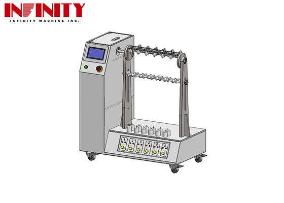 Wire Fatigue Tester with Adjustable Bending Angle 1~180° Complies with IEC 60884-1 Standards and 6 Sets Jig with Adjustable Load