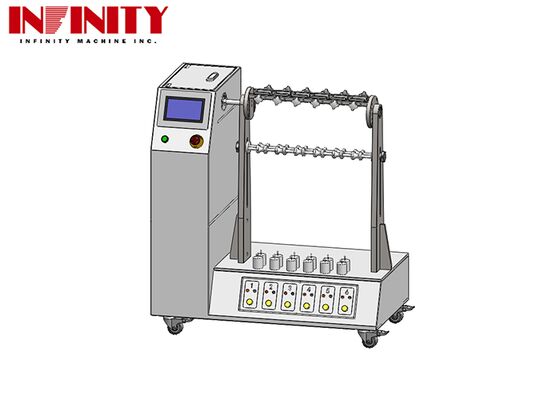 Flexible Cable Flexing Test Machine z regulowanym kątem gięcia 1~180° IEC 60884-1 Standard i 6 zestawów Jig